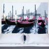 Tete de lit Les Gondoles de Venise Rose 160*140 cm