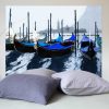 Tete de lit Les Gondoles de Venise Bleu 160*140 cm