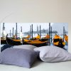Tete de lit Les Gondoles de Venise Orange 160*70 cm
