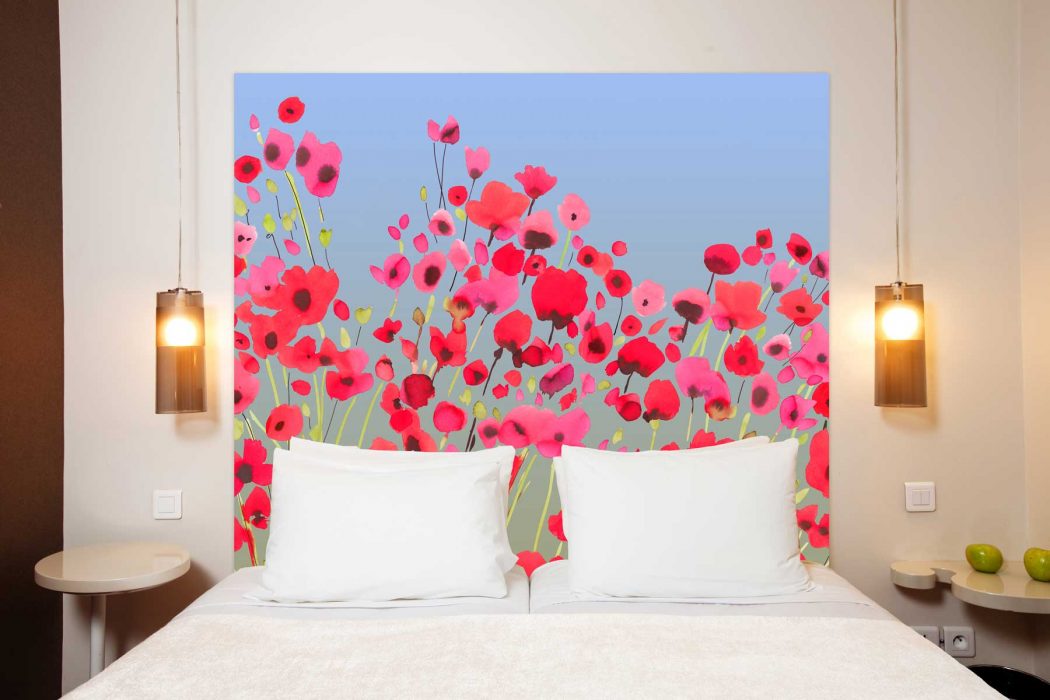 tete de lit Poppy Power 160*140 cm