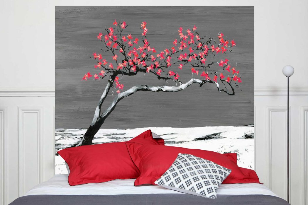 Tete de lit Renaissance Rouge 160*140 cm