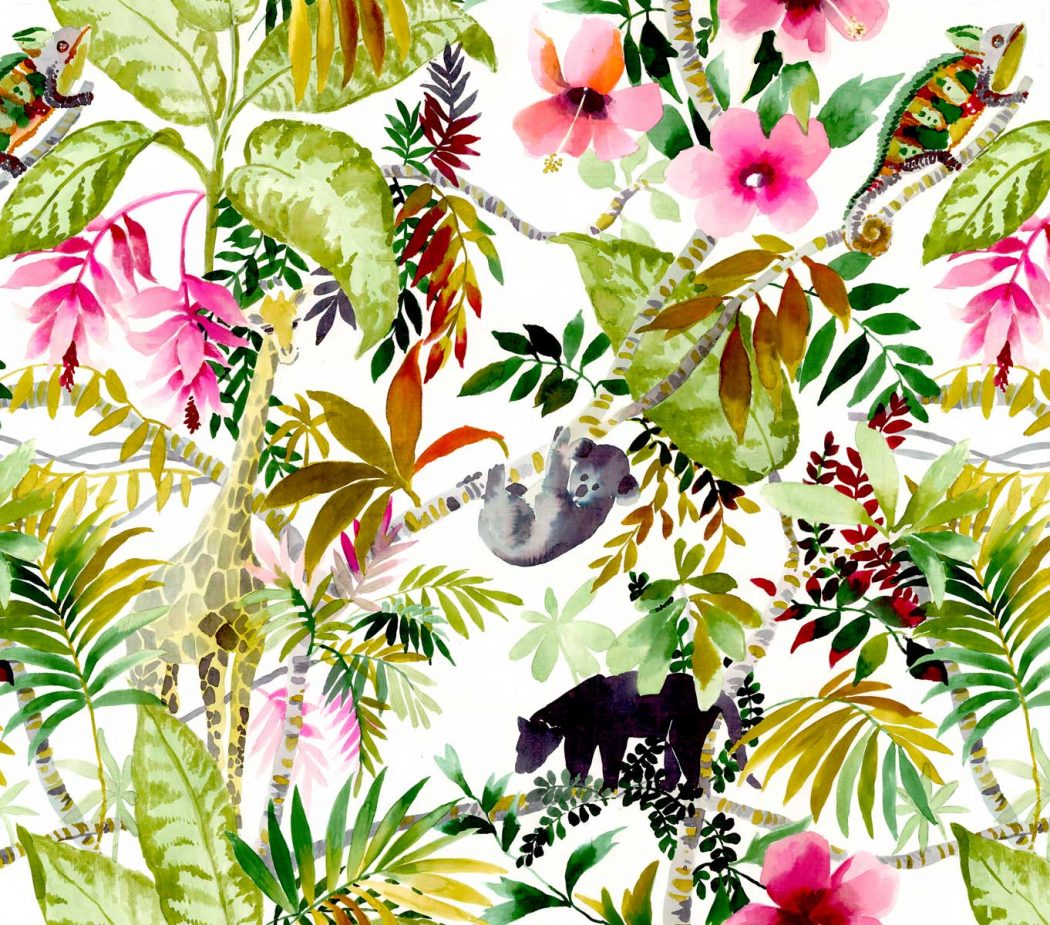 Visuel tete de lit Jungle 160*140 cm