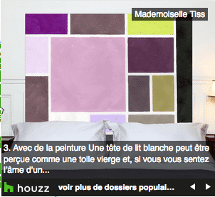 Tête de lit Poudrées Prune citée dans Houzz