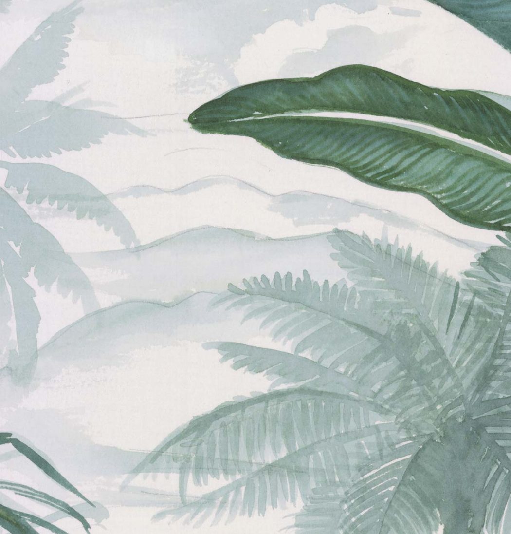 Zoom tête de lit Jardin tropical