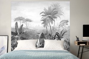 Tête de lit l'Envol Noir & Blanc 160*140 cm