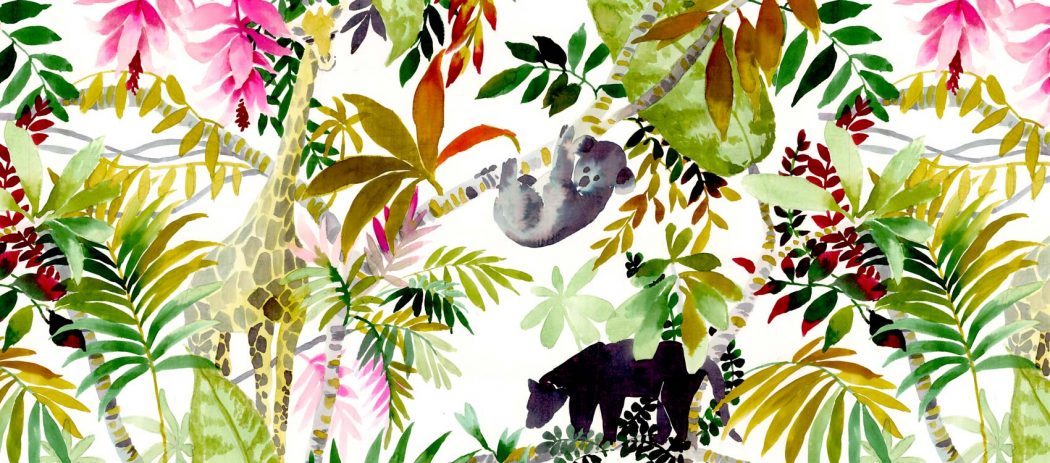 visuel tete de lit Jungle 70