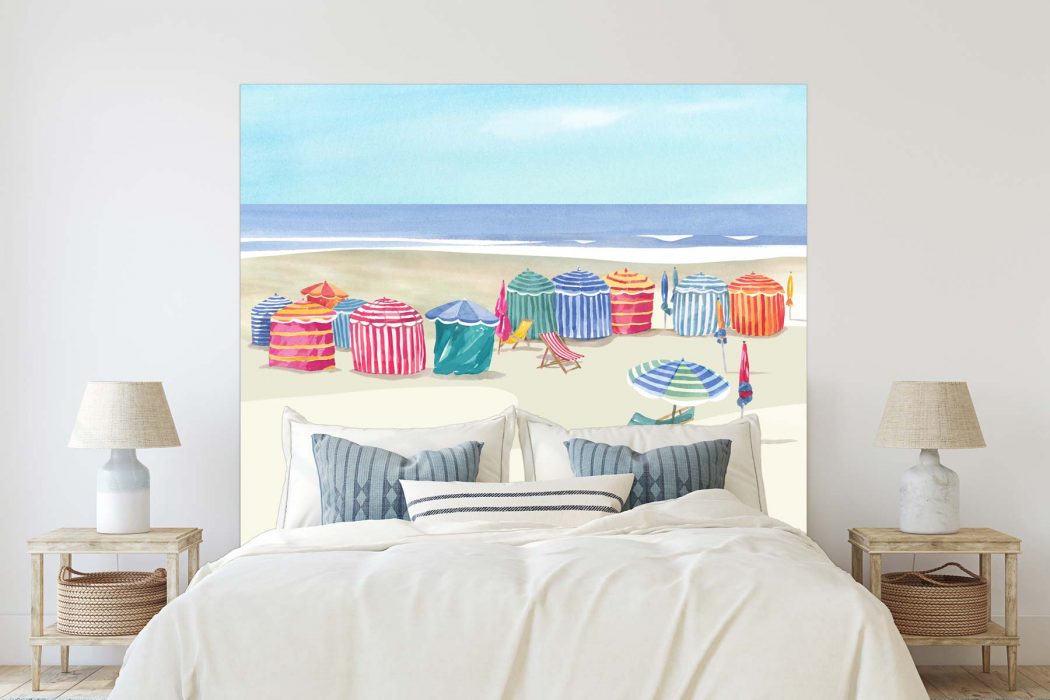 Tete de lit Cabines de Plage 160*140 cm