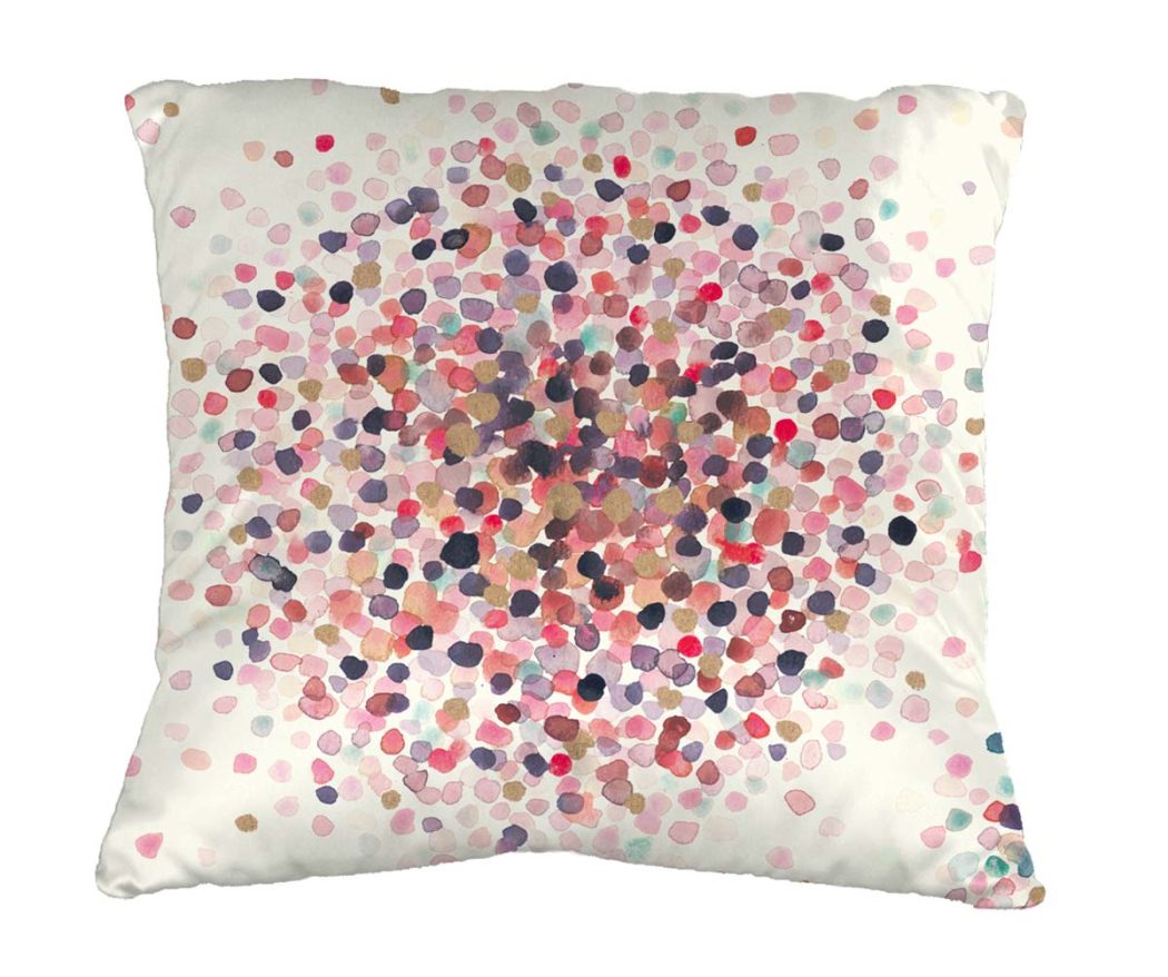 Coussin confettis recto