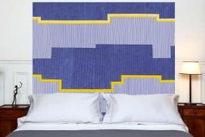 Tete de lit Blue Yellow 160*140 cm