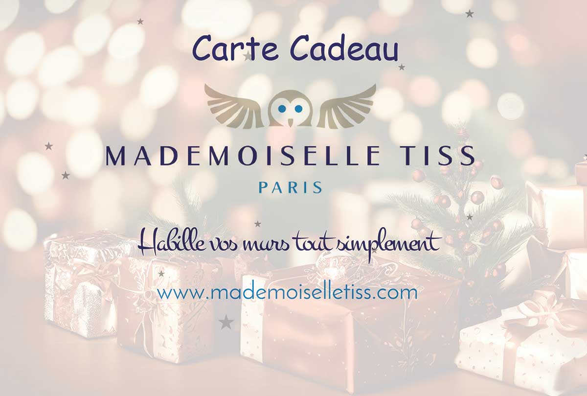Carte cadeau Mademoiselle Tiss tête de lit
