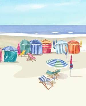 Tête de lit Cabines de Plage 90*110 cm