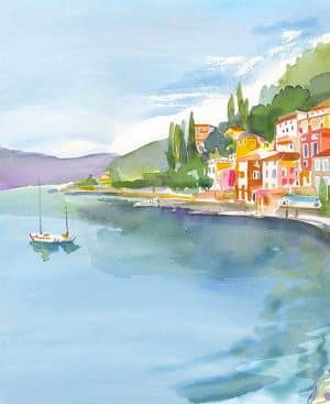 Tête de lit Lac de Côme 90*110 cm
