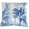 Coussin Jardin Tropical Bleu recto BD 40*40 cm